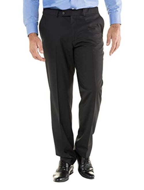 JP 1880 Men's Big and Tall Easy Care Comfort Fit Wool Suit Pants 705516