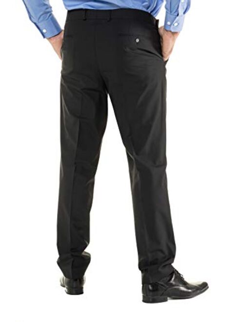 JP 1880 Men's Big and Tall Easy Care Comfort Fit Wool Suit Pants 705516