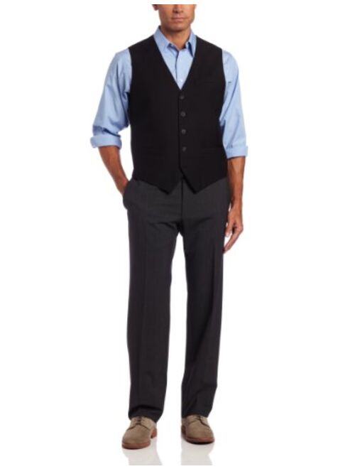 Perry Ellis Men's Big and Tall Solid Suit Vest