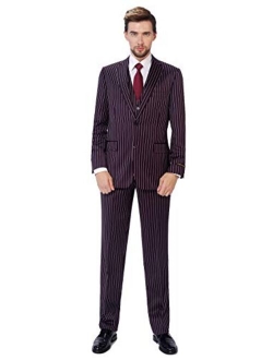 P&L Men's 3-Piece Classic Fit Dress Suits Tuxedo Blazer Jacket Tux Vest & Pants Set