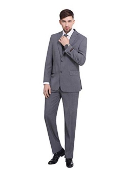 P&L Men's 3-Piece Classic Fit Dress Suits Tuxedo Blazer Jacket Tux Vest & Pants Set