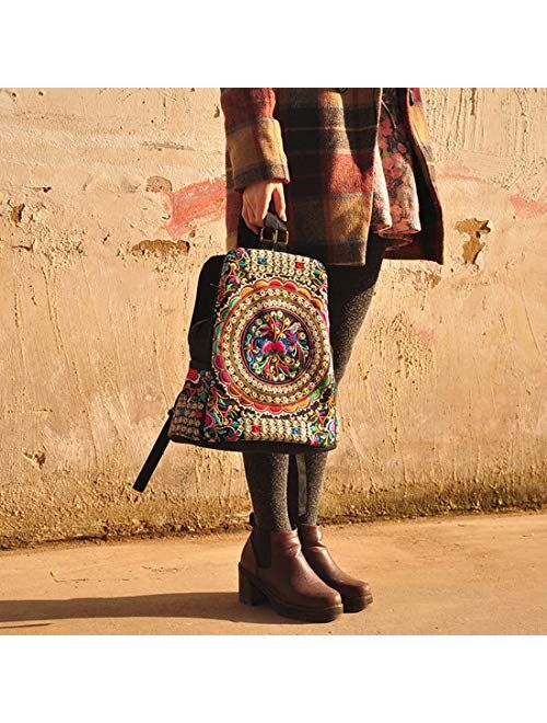 Jiyaru Women Embroidered Purse Cellphone Wallet Crossbody Bag Mini Shoulder Bag