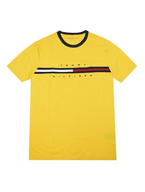 Tommy Hilfiger Men's Cotton PRinted Short Sleeve Classic Fit Big Logo T-Shirt