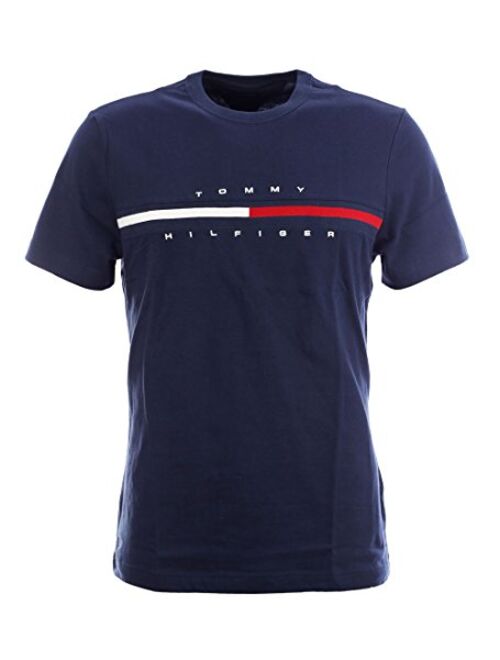 Tommy Hilfiger Men's Cotton PRinted Short Sleeve Classic Fit Big Logo T-Shirt