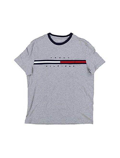 Tommy Hilfiger Men's Cotton PRinted Short Sleeve Classic Fit Big Logo T-Shirt