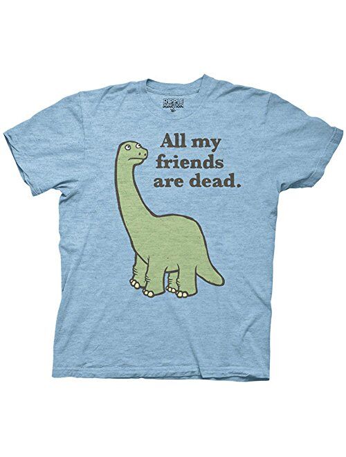 Ripple Junction All My Friends are Dead Dinosaur Adult T-Shirt