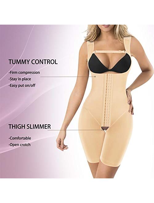 BRABIC Bodysuit Shapewear for Women Tummy Control Dress Backless Bodysuit  Tops Body Shaper with Built-in Bra