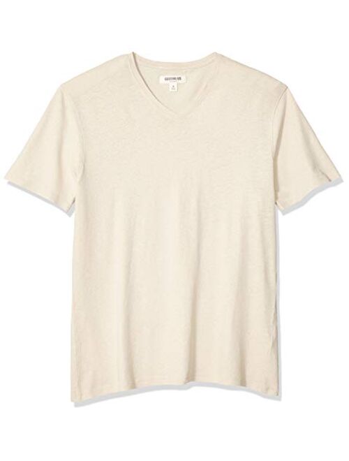 Amazon Brand - Goodthreads Men's Linen Cotton V-Neck T-Shirt