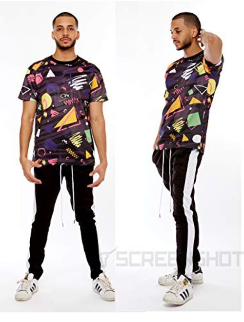 Screenshotbrand Mens Hipster Hip-Hop Premium Tee - Stylish 80's Classic Retro Print T-Shirt