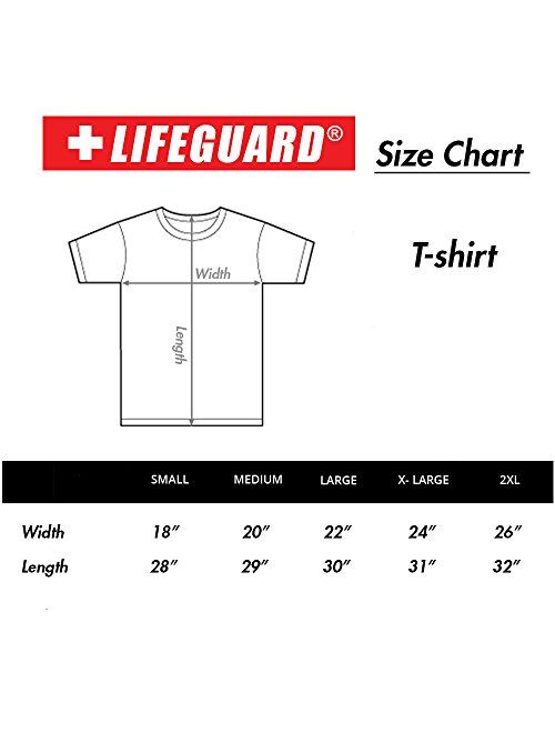 LIFEGUARD Officially Licensed Short Sleeve Crew Neck T-Shirt for Men Women Unisex Tee