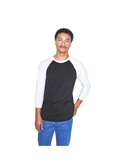 American Apparel 50/50 Raglan 3/4 Sleeve T-Shirt, 2-Pack