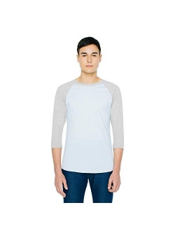 American Apparel 50/50 Raglan 3/4 Sleeve T-Shirt, 2-Pack