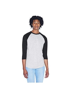 American Apparel 50/50 Raglan 3/4 Sleeve T-Shirt, 2-Pack