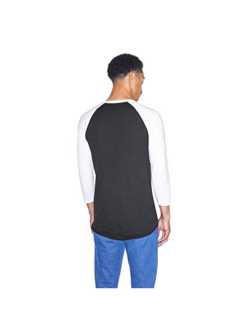 American Apparel 50/50 Raglan 3/4 Sleeve T-Shirt, 2-Pack