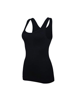 Women's Tummy Control Shapewear Racerback Tank Tops Body Shaper Compression Top