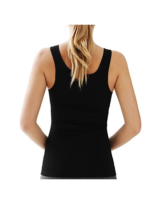 Women's Tummy Control Shapewear Racerback Tank Tops Body Shaper Compression Top