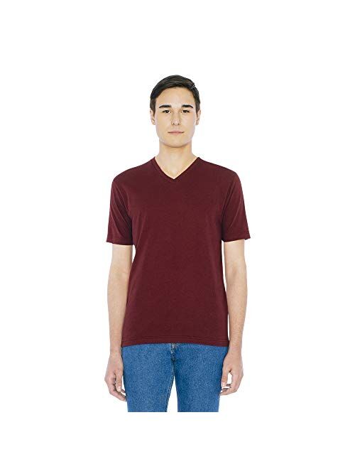 American Apparel Mens Fine Jersey Classic Short Sleeve V-Neck T-Shirt