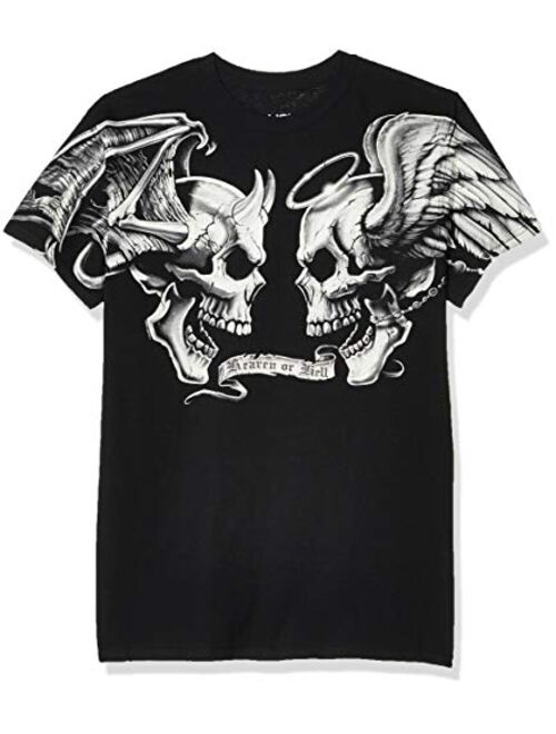 Liquid Blue Men's Plus-Size Good and Evil T-Shirt