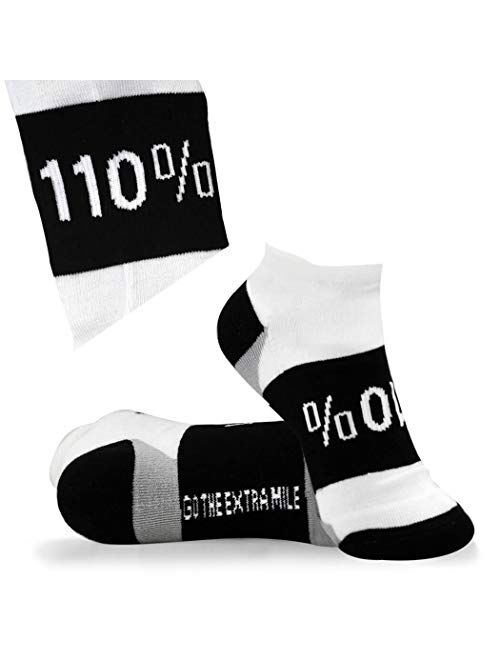 Inspirational Athletic Running Socks by Gone For a Run | Women's Woven Low Cut | Inspirational Slogans | Set of 3 pairs