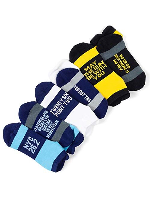 Inspirational Athletic Running Socks by Gone For a Run | Women's Woven Low Cut | Inspirational Slogans | Set of 3 pairs