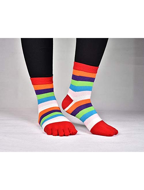 Women Toe Socks Cotton Wicking Athletic No Show Low Cut Ankle 4 Pack 8 Pack Set