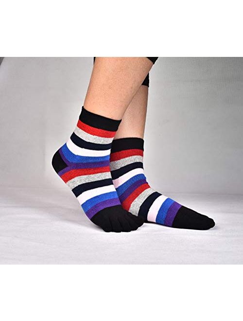 Women Toe Socks Cotton Wicking Athletic No Show Low Cut Ankle 4 Pack 8 Pack Set