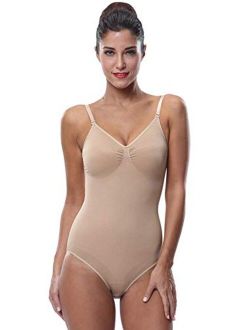 Franato Women's Shapewear Waist Shaper Leotard Tummy Slimmer Bodysuits