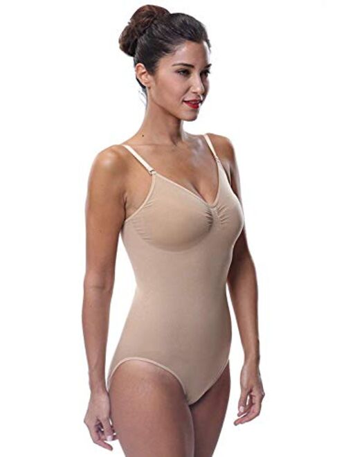 Franato Women's Shapewear Waist Shaper Leotard Tummy Slimmer Bodysuits