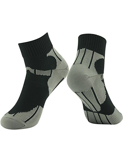 RANDY SUN 100% Waterproof Socks, Unisex Cycling/Hunting/Fishing/Running Ankle/Mid Calf Socks