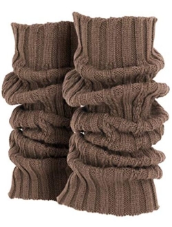 KMystic Solid Winter Cable Knit Leg Warmers