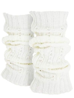 KMystic Solid Winter Cable Knit Leg Warmers