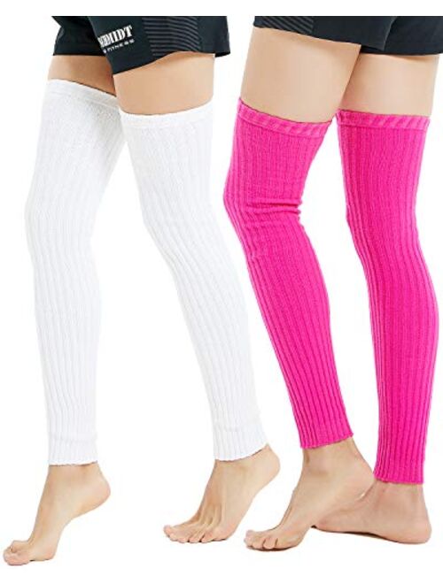 Kayhoma Extra Soft Over the Knee High Leg Warmer, Artificial Wool Thigh High Leg Warmers