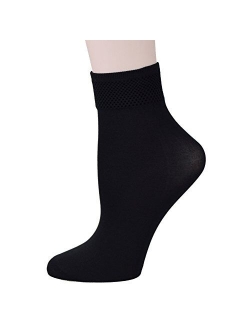 Fitu Women's 10 Pairs Modal Opaque Ankle High Tights Hosiery Socks