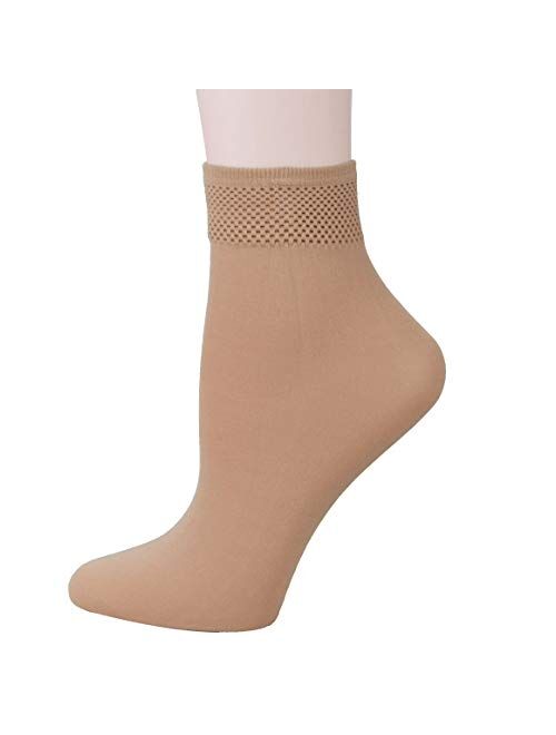 Fitu Women's 10 Pairs Modal Opaque Ankle High Tights Hosiery Socks