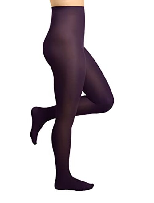 Silky Toes Women's Opaque Microfiber Comfort Tights- 2 Per Pack