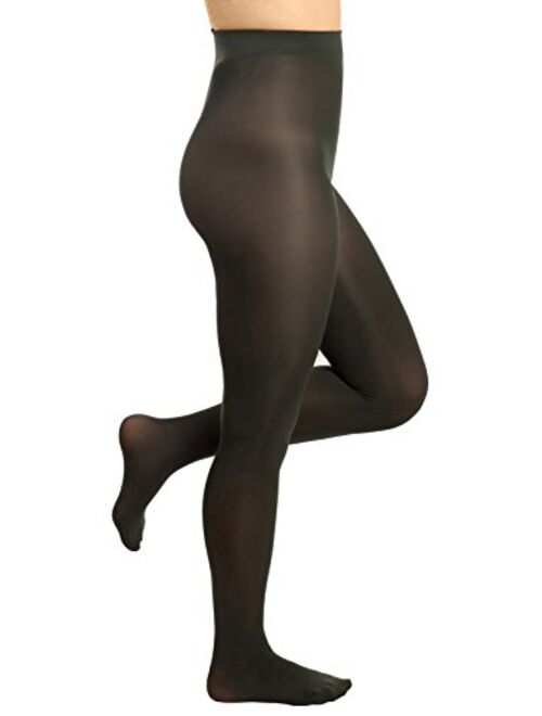 Silky Toes Women's Opaque Microfiber Comfort Tights- 2 Per Pack