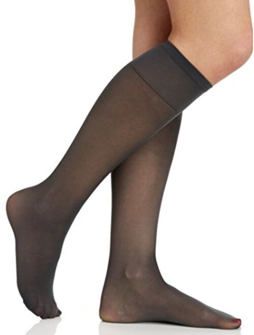 Berkshire Women's Sheer Support Knee Highs - Sandalfoot