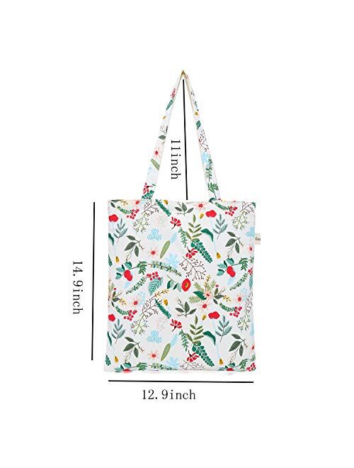 Women's Canvas Tote Shoulder Bag Stylish Shopping Casual Bag Foldaway Travel Bag