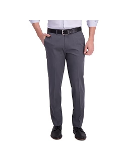 Men's Iron Free Premium Khaki Straight Fit Flat Front Flex Waist Casual Pant