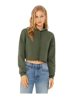 Bella + Canvas Womens Cropped Fleece Hoodie