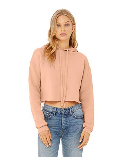 Bella + Canvas Womens Cropped Fleece Hoodie