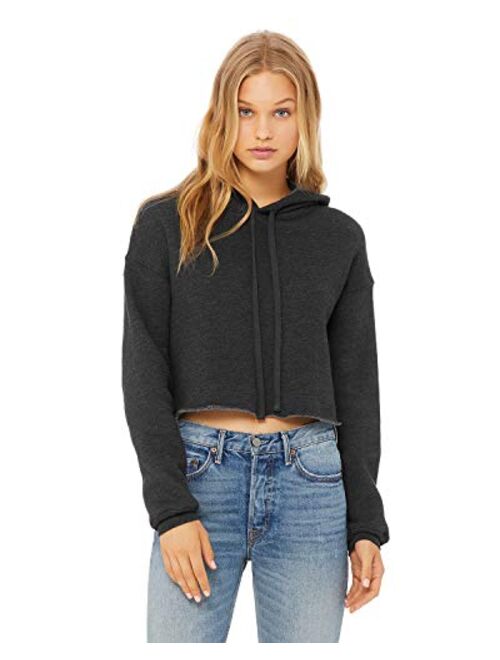 Bella + Canvas Womens Cropped Fleece Hoodie