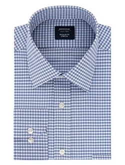 Arrow Men's Dress Shirt Regular Fit Stretch Check