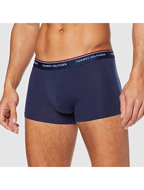 Tommy Hilfiger Men's 3 Pack Premium Essentials Trunks, Blue