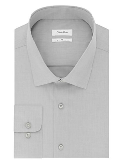 Men's Big and Tall Dress Shirts Non Iron Herringbone Solid