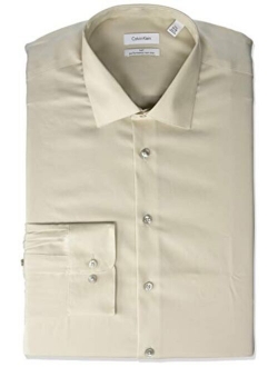 Men's Big and Tall Dress Shirts Non Iron Herringbone Solid