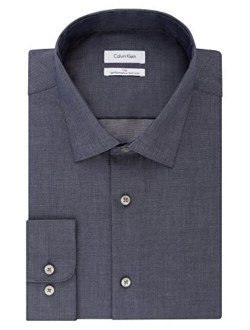 Men's Big and Tall Dress Shirts Non Iron Herringbone Solid