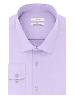 Men's Big and Tall Dress Shirts Non Iron Herringbone Solid