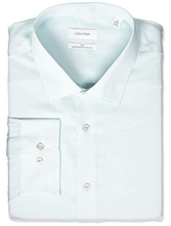 Men's Big and Tall Dress Shirts Non Iron Herringbone Solid