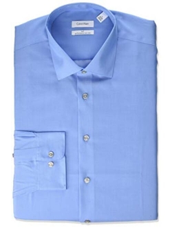 Men's Big and Tall Dress Shirts Non Iron Herringbone Solid